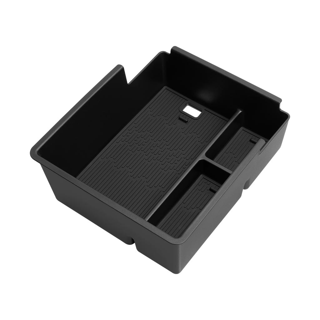 Smabee for BYD ATTO3 EVO Version 2025 2026 Center Armrest Box Car Storage Box Accessories Organizer Tidying Tray ABS Black