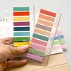 200Pcs Sticky Note Tabs for Page Marking PET Page Markers with Ruler Transparent Classify File Label Memo Stickers for Office