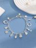 European and American Style 925 Silver Pendant Bracelet: Elegant Multi-Element Jewelry for Women