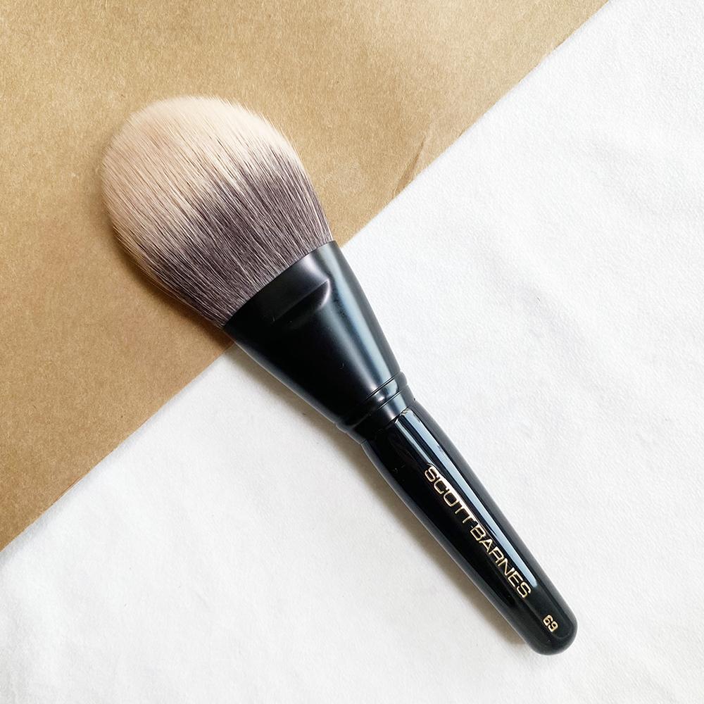 

Роскошная одинарная кисть для макияжа Кисть для всего тела 69 Супермягкий синтетический ворс Очень большая Пудра Контур Хайлайтер Растушевка Косметический инструмент Brush #69