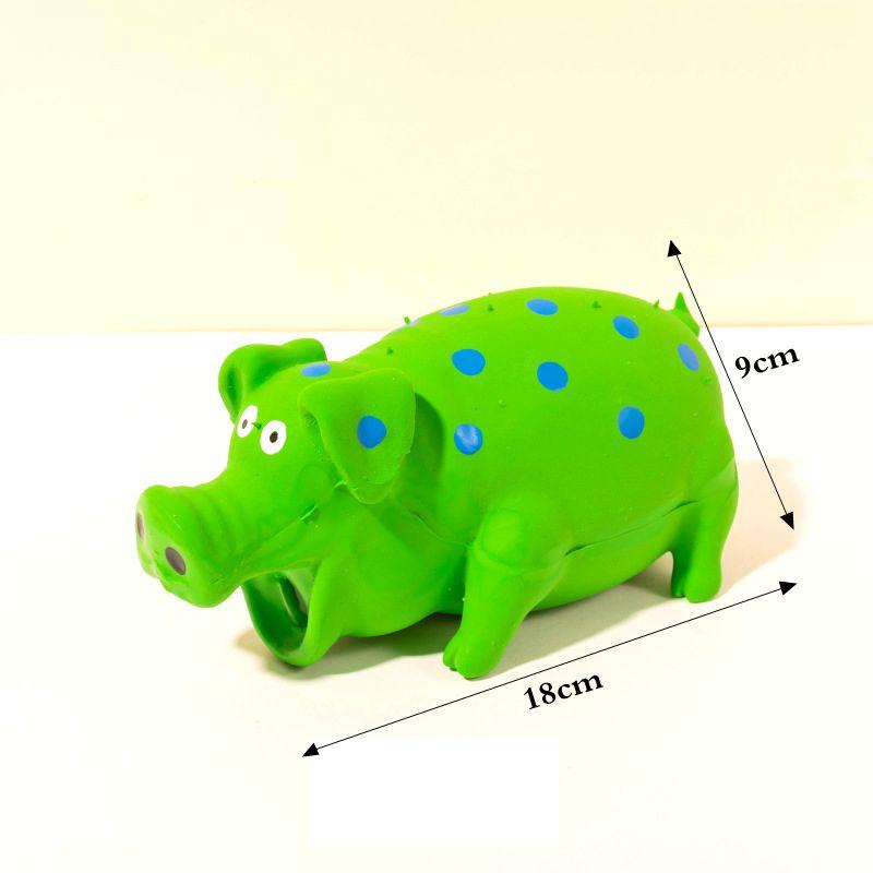 Pet Dog Toy Squeaky Rubber Toy Dog Latex Chew Toy Pig Shape Bite Resistant Puppy Sound Toy For Small Medium Large Dog Toy