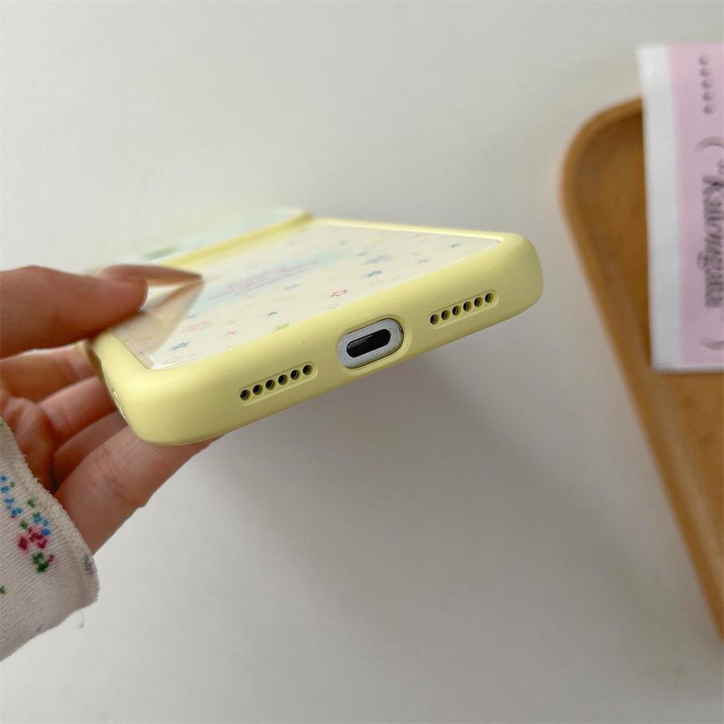 Colorful Star English Drop-Proof Phone Case for iPhone 15 Pro Max