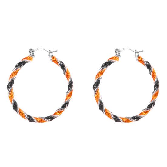 1 Pair Halloween Earrings Pumpkin Ghost Spider Charm Drop Earrings Women Hook Earrings Spooky Jewelry