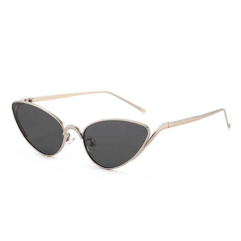 

Newest Trendy Women Vintage Triangle Sunglasses Highend Y2K Style Street Shot UV400 Protection Cat Eye Women Sunglasses as pictures