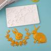 Chocolate Moulds Rabbit Lace Shaped Baking Molds Fondant Moulds Cake Molds Silicone Material Gift for DIY Baking Lover