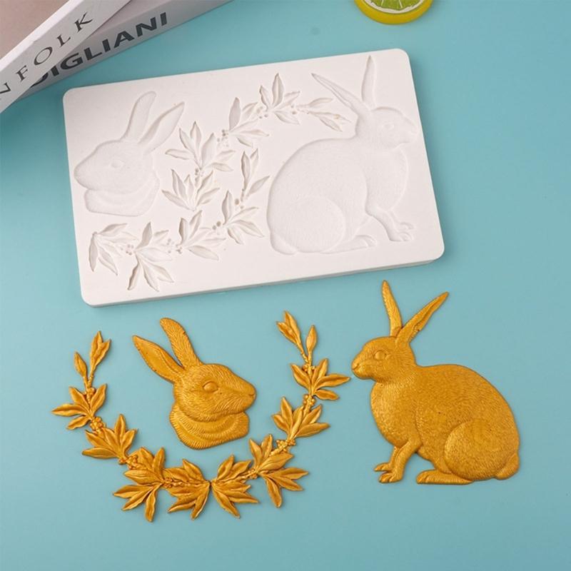 Chocolate Moulds Rabbit Lace Shaped Baking Molds Fondant Moulds Cake Molds Silicone Material Gift for DIY Baking Lover