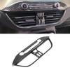 Carbon Fiber Car Middle Air Outlet Vent Cover Trim Frame Decor for Ford Focus 2019-2020