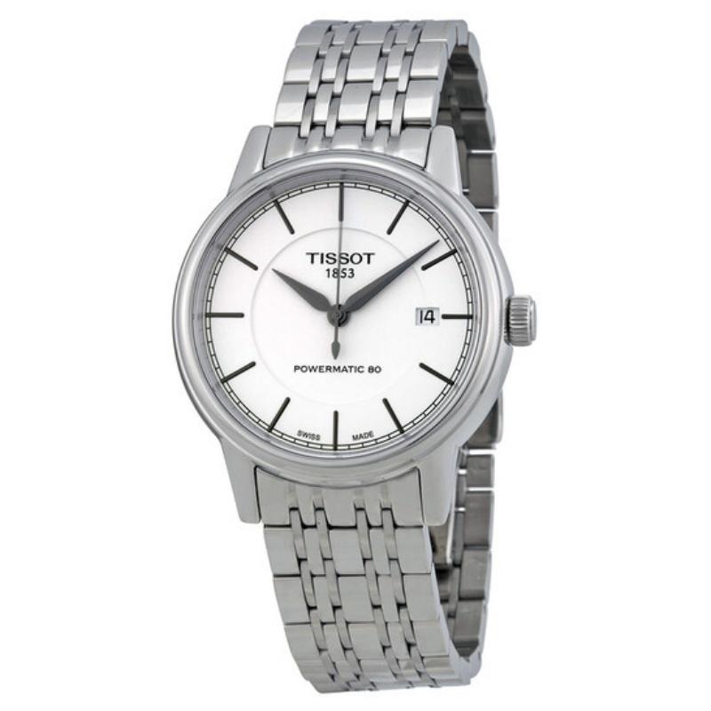 Tissot Carson series automatic mechanical movement men s watch, Swiss-made, 40mm white dial, model T085.407.11.011.00 белый