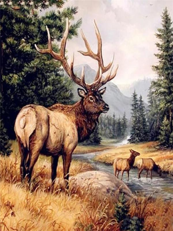 5D Diamond Painting Deer Picture Of Rhinestone New Arrival Diamond Embroidery Animal Diamond Mosaic Handicraft Home Decor