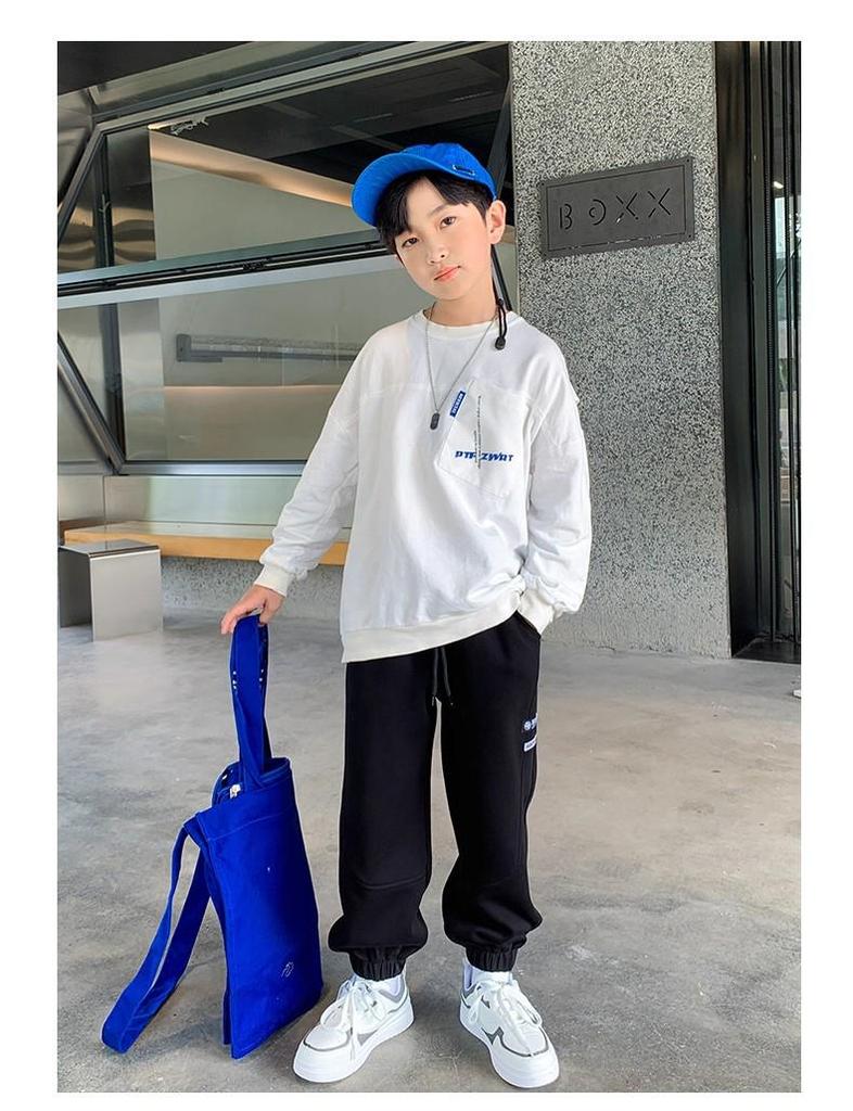 Autumn 2025 Boys' Loose Sports Trousers - Casual Long Pants for Kids