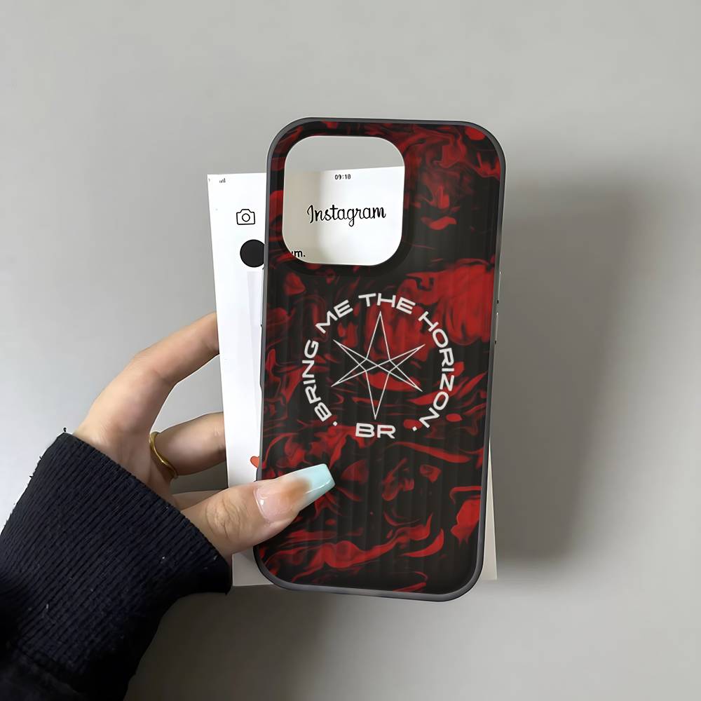 

B-Bring M-Me The B-BMTH H-Horizon Phone Case For IPhone 17 16 15 14 13 12 11 Pro Max Plus Corrugated Bumper Back Cover Shell iPhone 13 pro