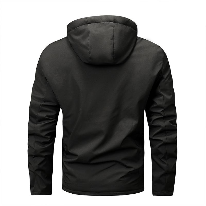 Winter Plus Size Fleece Jas met Capuchon Outdoor Casual Herenjas Jas
