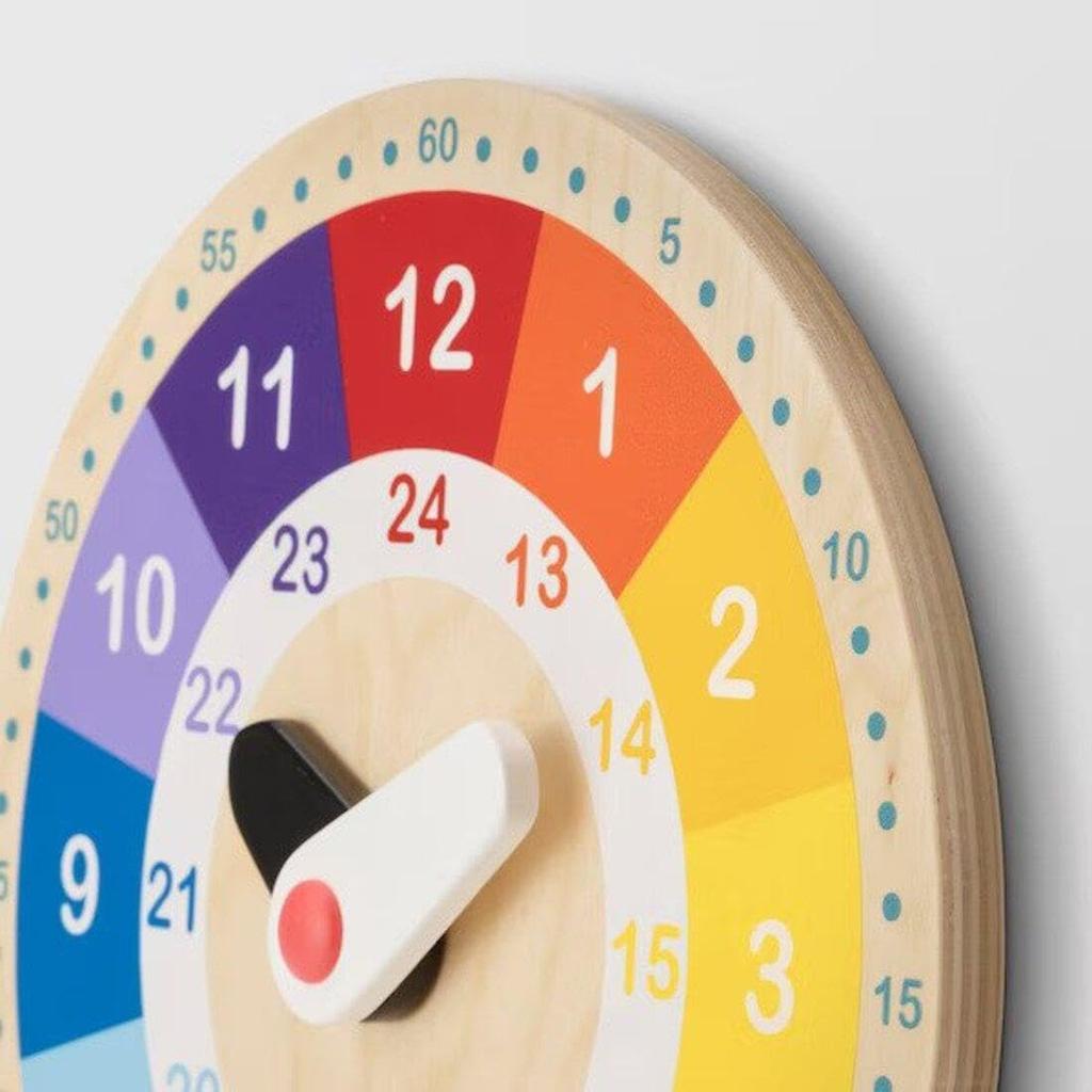 IKEA UNDERHALLA: Wooden Educational Clock (605.066.81)