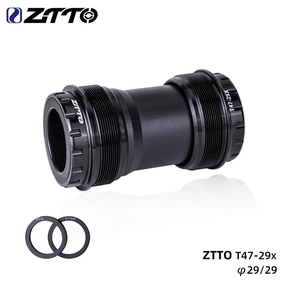 ZTTO Bicycle T47 Bottom Bracket 24 Crankset Dub 29 30mm Sealed Bearing Thread 47 68 73mm Shell 28.99mm Spline Axis MTB Road Bike
