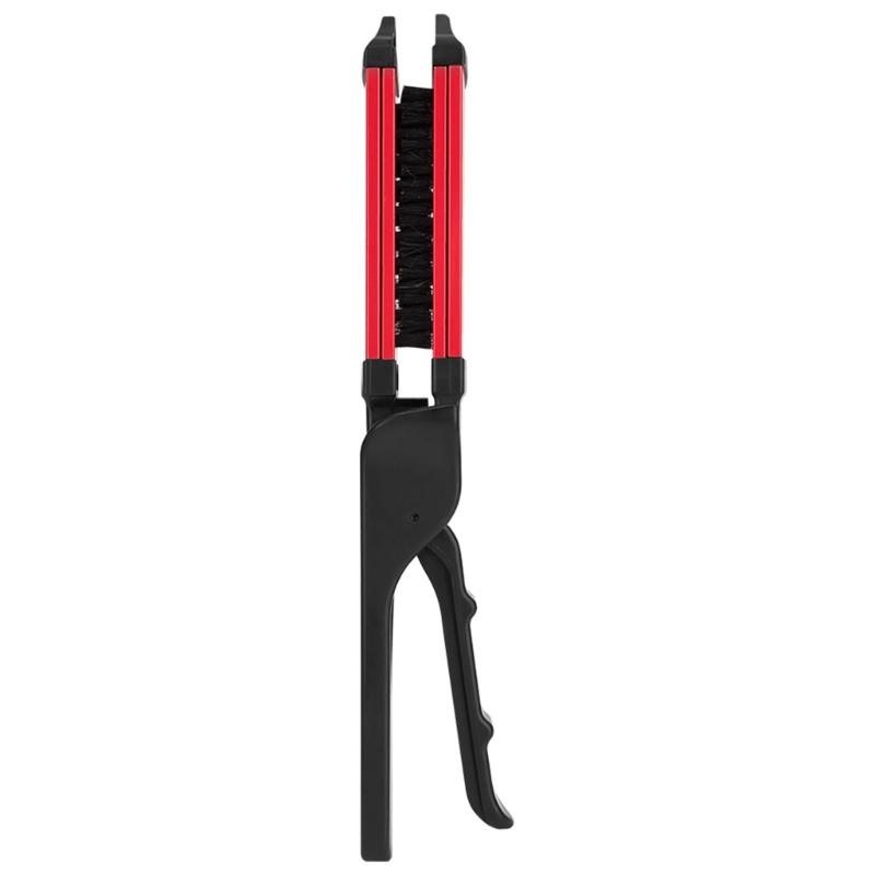 Double Sided Straightening Brush Clamp Hair Brush V-Shape Hair Styling Comb Hairdressing Tool for Home Barber Shop