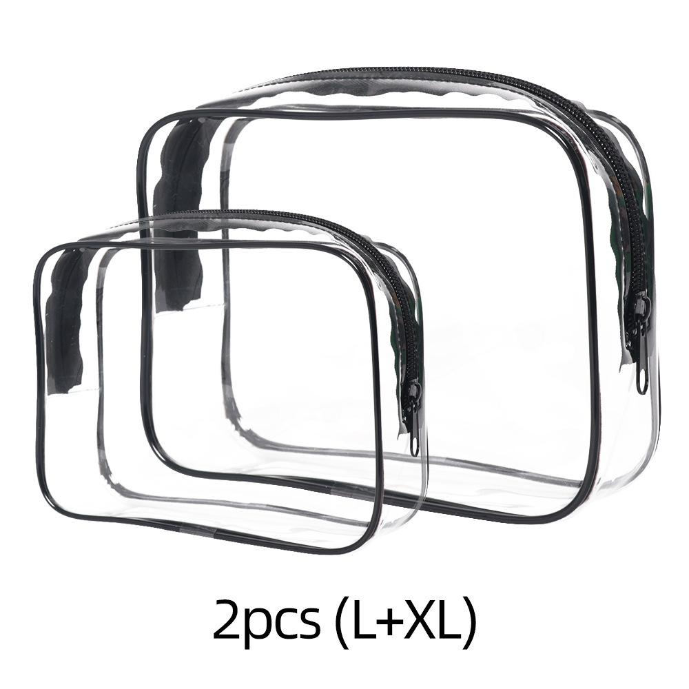 Transparent PVC Waterproof Makeup and Toiletries Bag - Personalized Logo Option, Multi-Functional Travel Storage