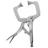 11 Inch C Camp Locking Plier, Heavy Duty Locking Pliers With Swivel Pads, Welding Vise Grip Pliers for Woodworking