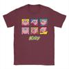 Kirbys Multiple Expressions Vintage Panel Collage Poster T Shirt Unisex Pure Cotton Tshirts Tees Short Sleeve Clothes Printed