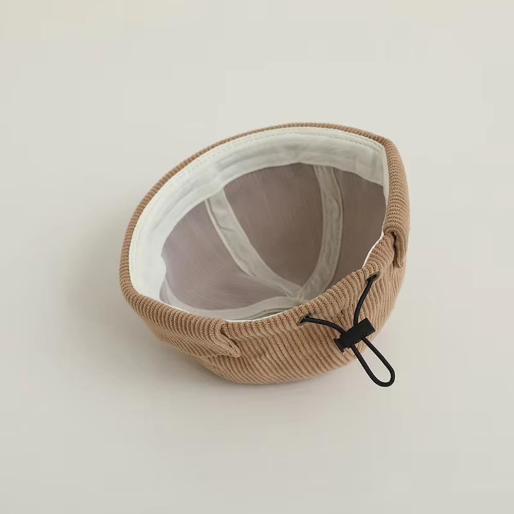 Cartoon Bear Brimless Hat Solid Color Kids Cap Korean Style Dome Beanie Autumn Winter