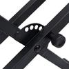 Double Braced Keyboard Stand with X Frame Black