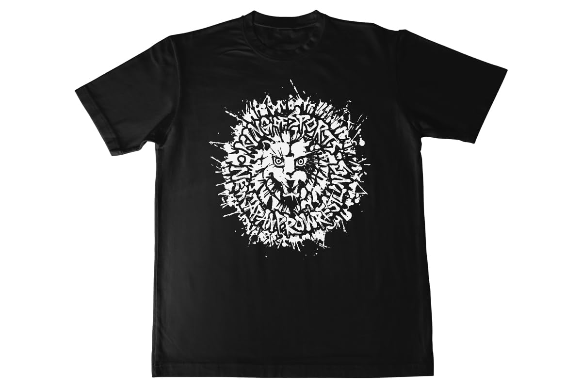 

New Japan Pro-Wrestling Lion Mark Dry T-Shirt 2025 Black x White XXL 6565103730
