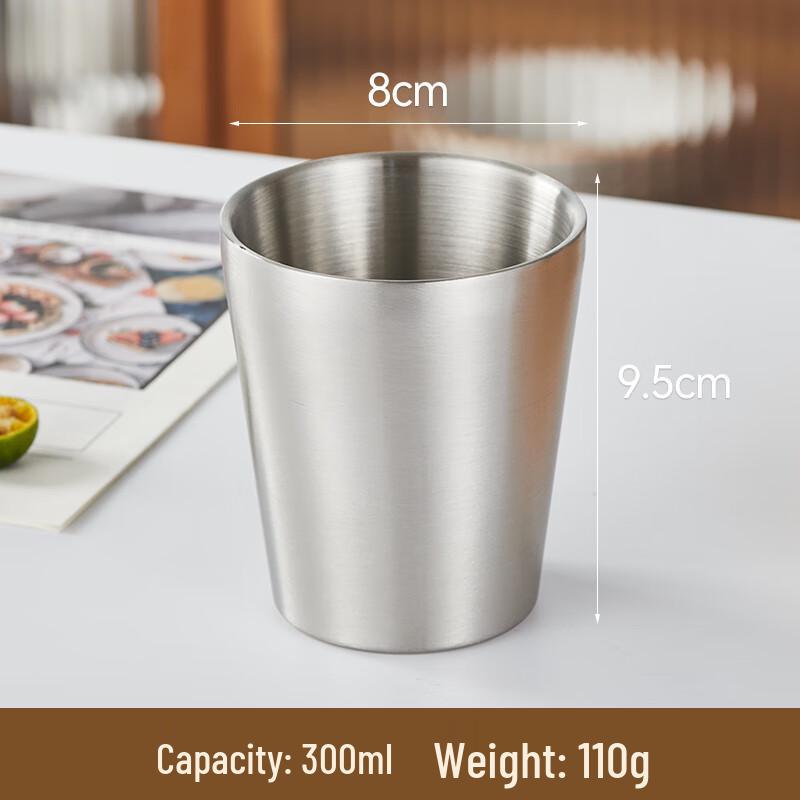 Laino 304 Stainless Steel Water & Beer Mugs (5-pack) 300ml
