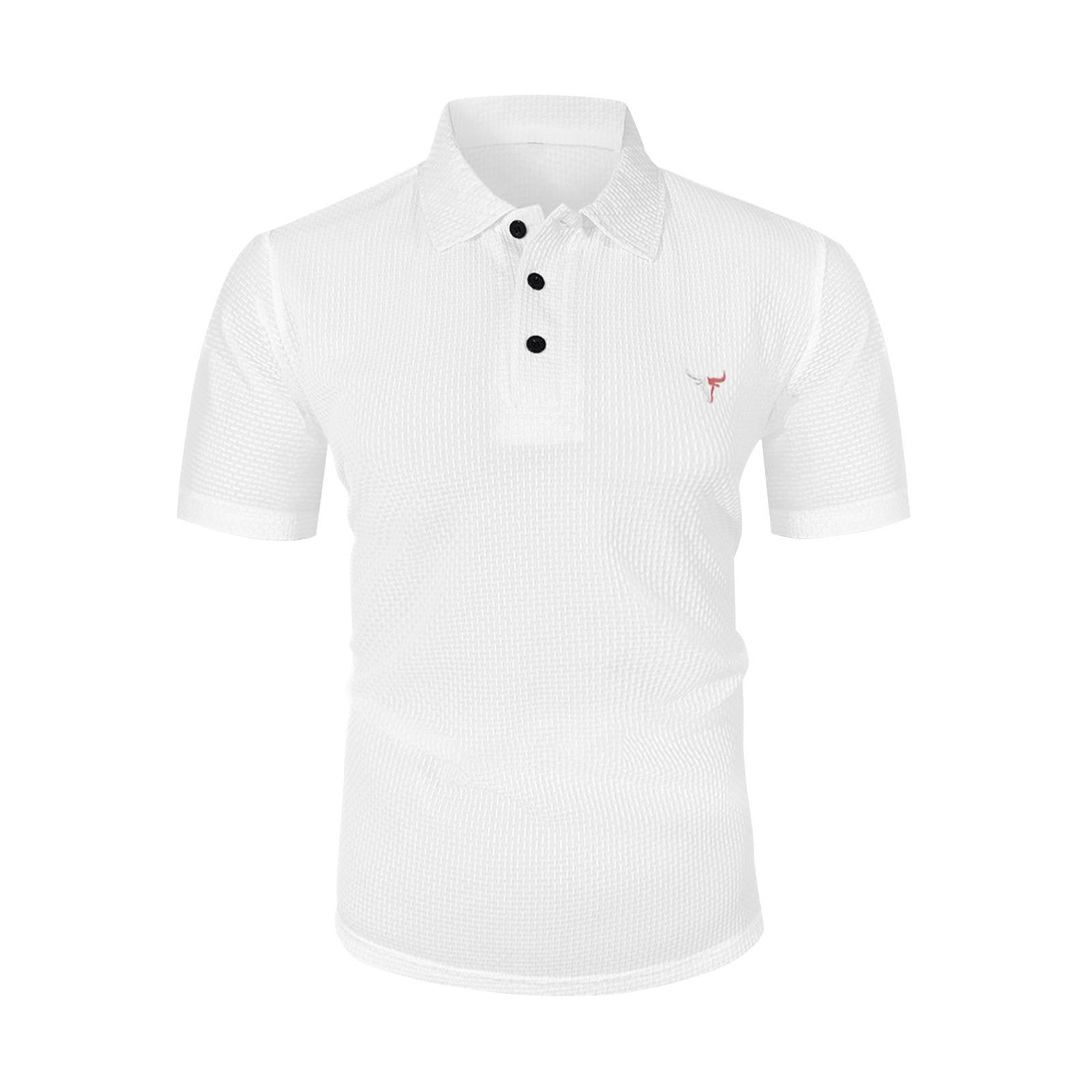 

Мужские летние однотонные топы с коротким рукавом и воротником на пуговицах, мужские свободные спортивные повседневные топы XL белый