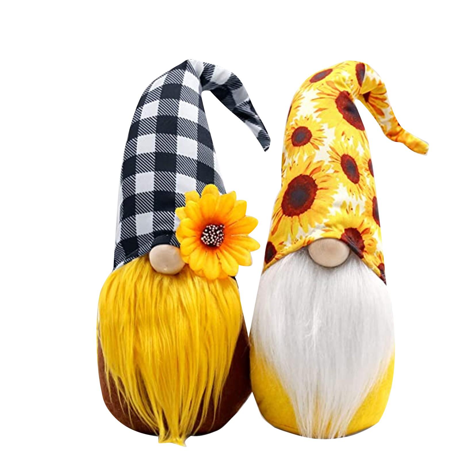 

(SU)Подсолнух Гном Скандинавский Домашний Дом Ферма Кухня Декор Безликая Кукла жёлтый