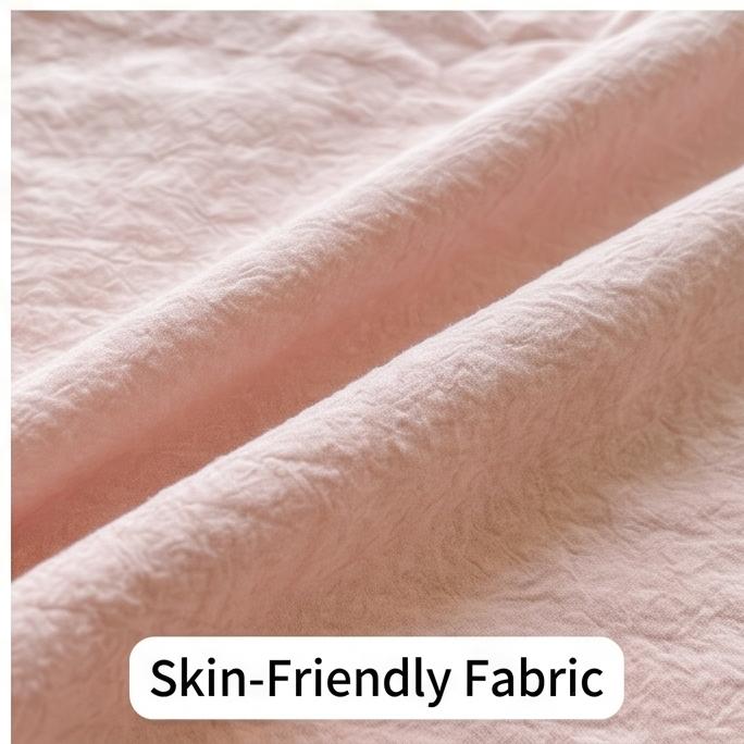 Exquisite Lace Crinkle Gauze Cotton Summer Quilt Skin-Friendly Washable Multi Size Bedding For Cozy Bedroom Summer Sleeping
