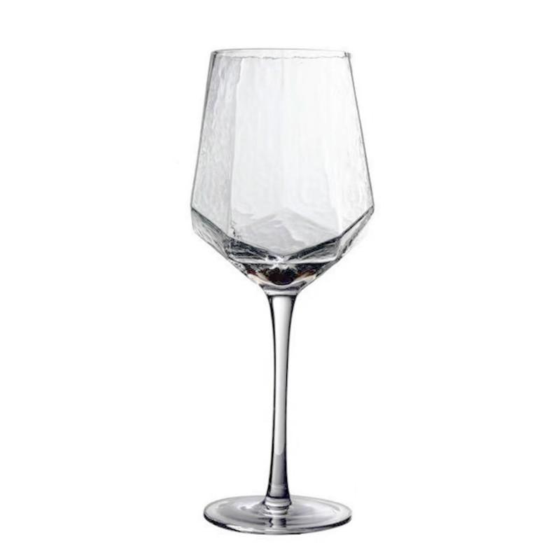 Creative Diamond-550ml-Shaped Hammered Goblet Gold-Painted Ice Dew Red Wine Glass Champagne Whiskey Cup Vintage Wine