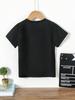 Single-piece boys' casual solid color outdoor crew neck short-sleeved T-shirt for summer