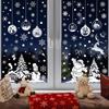 2023 Christmas Window Stickers, Double Sided Display Windows, Holiday Decorative Wall Stickers, Electrostatic Wall Stickers