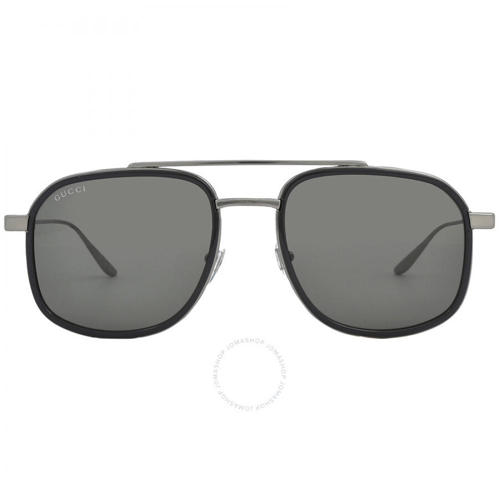 

Gucci Grey Navigator Men s Sunglasses GG1310S 001 56