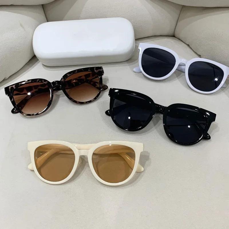 Trendy Korean Small High-end Sunglasses New Retro Round Sunglasses for Women Outdoor UV Resistant Shades UV400 Eyewear