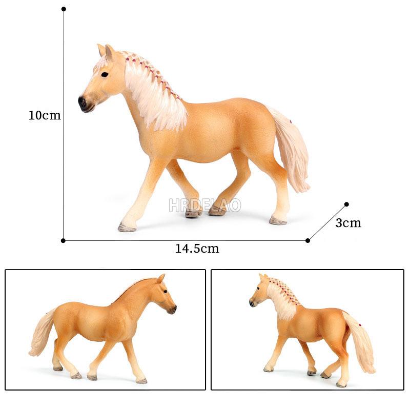 Zwierzęta Gospodarskie Model Konia Akcja Appaloosa Harvard Hanoverski Clydesdale Quarter Koń Arabski Figurki Jeździeckie Zabawki dla Dzieci