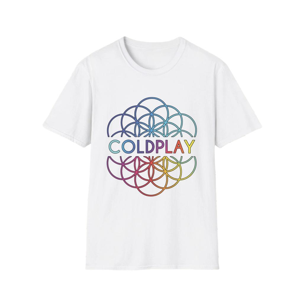 Coldplay Band Tour Grafik Vintage Pop Rock Unisex T-Shirt Unisex Baumwolle Kurzarm Yk Oversized Mode T-Shirt Beliebtes Oberteil