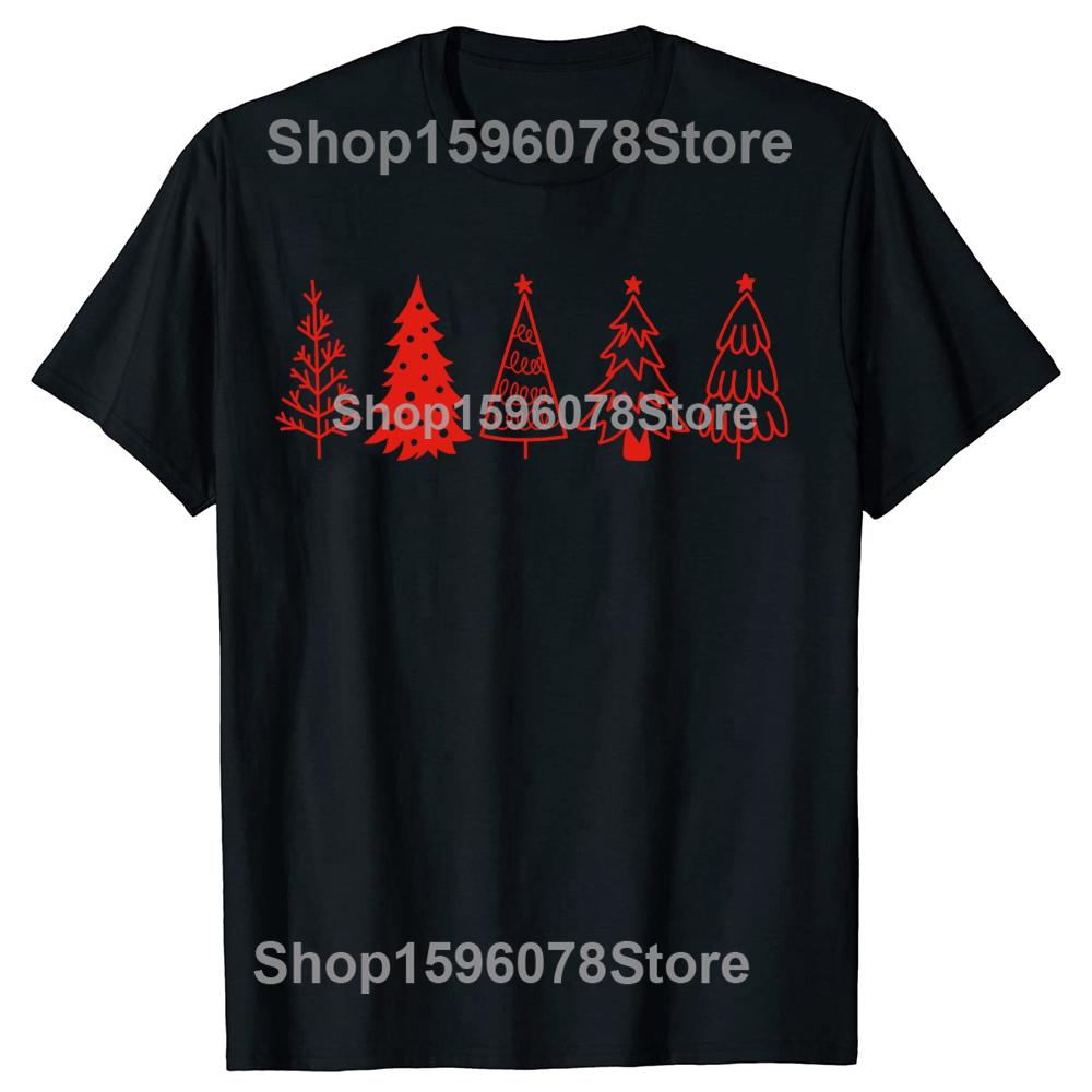 Funny Christmas The Most Wonderful Time of The Year Tee Xmas Tree Tshirts Men Casual Loose Crewneck Collar Hip Hop T Shirt