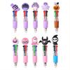 Halloween Ballpoint Pens Cute Mini Pen Set for Kids Pumpkin Ghost Bat Design Ink Pens 0.5mm Smooth Writing Gel Pens Fun Gifts for Family Friends