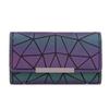 Portafoglio da donna Pochette Borsa lunga da donna Nottilucente Cerniera geometrica Portafoglio luminoso Portafoglio da donna Pochette luminosa