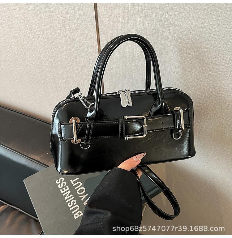 

Premium sense super fire small bag women 2025 new summer versatile messenger bag fashion handbag popular small bag чёрный