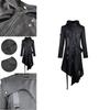 Eleganter Gothic Schwalbenschwanzmantel für Herren Perfektes Cosplay-Kostüm Halloween-Uniform