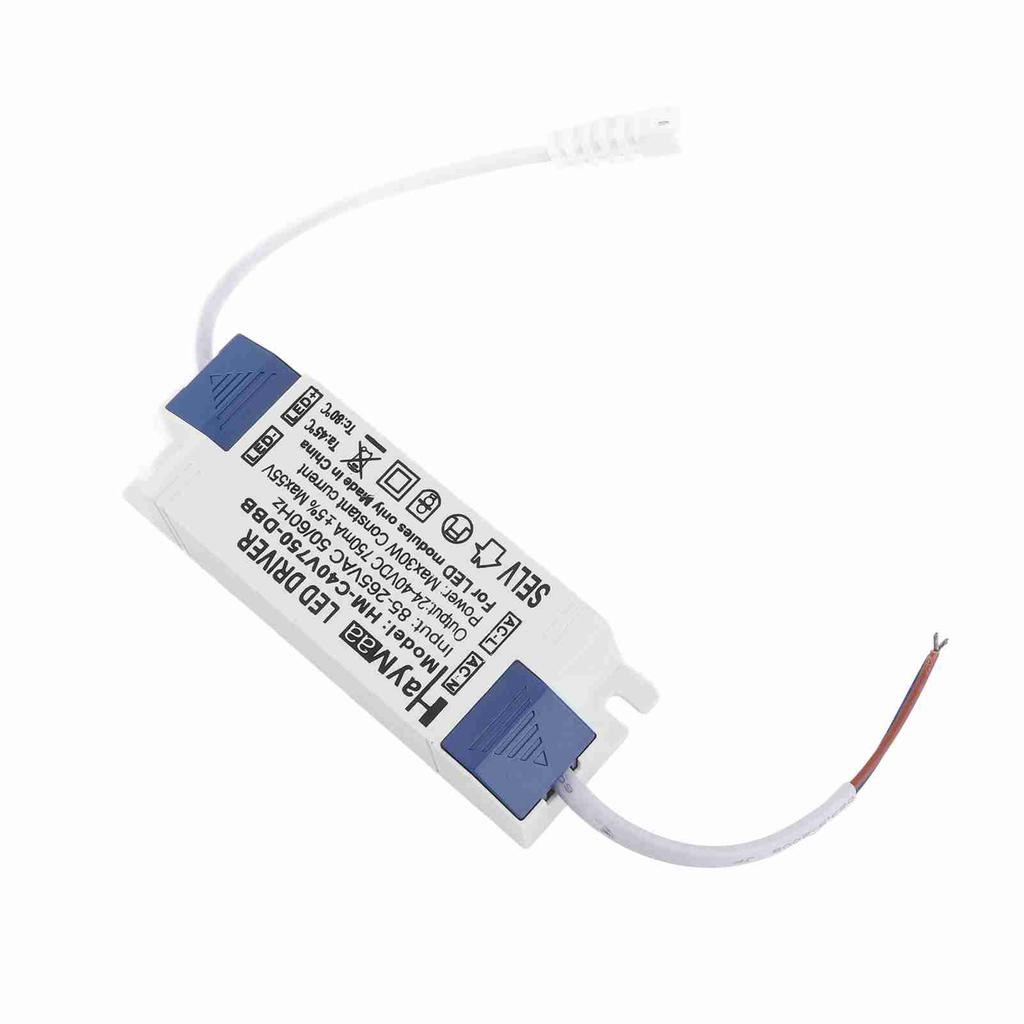 30W LED Driver Constant Current 750mA LED Light Transformer Input AC85‑265V Output DC24‑40V