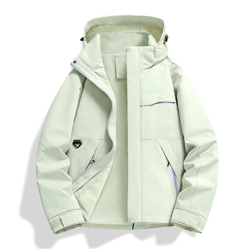 Jacket women's outdoor hiking suit fleece liner windproof and waterproof three-in-one jacket men's customization