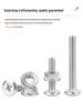 304 Stainless Steel Assortment: Countersunk Phillips Screws, Flat Head Bolts, and Flange Nuts (M3-M10)