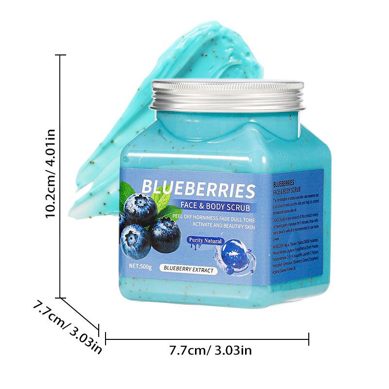 

Скраб для тела эксфолиант 500 г Глубокое очищение Кофейный скраб Большая бутылка Удаление мурашек Blueberry Scrub 500g