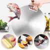 Cutting Boards For Kitchen Stainless Board 304 Steel Double Sided Food Grade Portable Round Fruit Meat Chopping