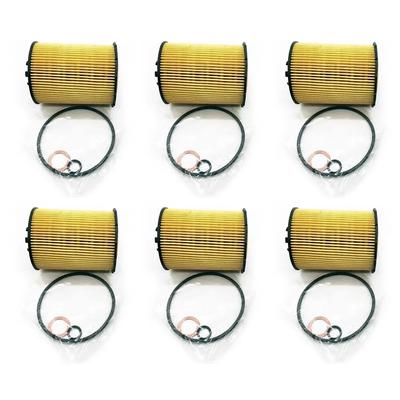 Yubao 6/3/1 Set Ölfilter für BMW E60 E63 E65 E66 E70 550i 650i 750Li 760i X5 4.8 6.0L 11427527957 11427542021 11427521008
