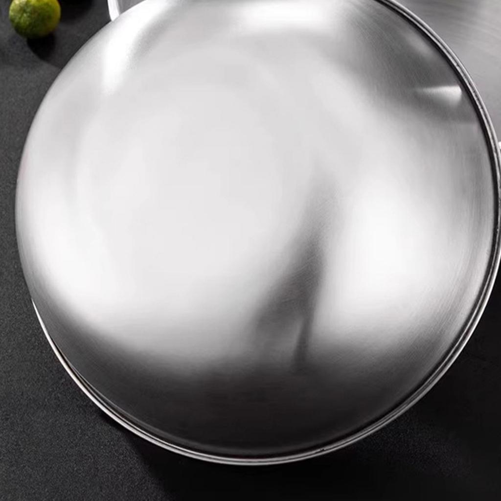 Set of 3 Practical Stainless Steel Food Storage Bowls Mixing Bowl with Graduated Measurements for Baking and Kneading