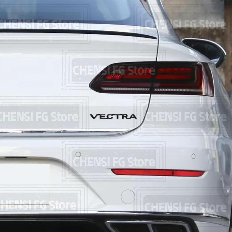 Lega Metallica 3D Per Opel Vauxhall Vectra Emblema Adesivo Logo Stemma Posteriore Bagagliaio Auto Argento Nero Accessori Auto Decalcomania Styling