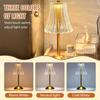 USB Rechargeable LED Table Lamps Touch Dimming Night Light 3 Color Cordless Atmosphere Bedroom Bedside Reading Lamps Decor Light